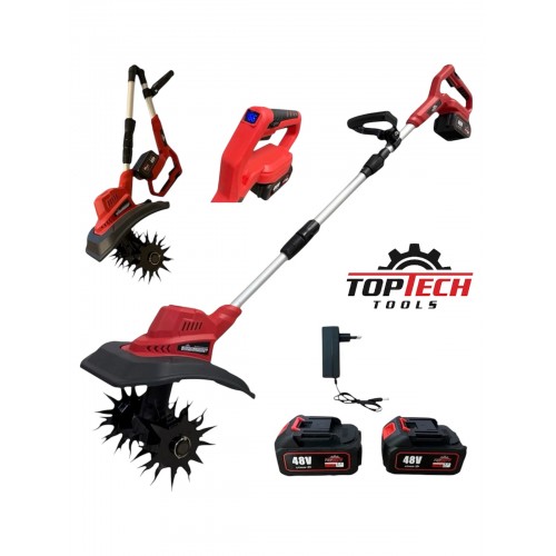 Επαναφορτιζόμενη Φρέζα TOPTECH Διαιρούμενη Με Οθόνη & 2 μπαταρίες 48V/8AH